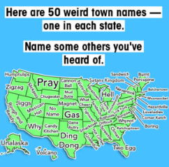 Weird Names of Cities